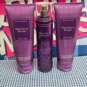 BBW Winterberry Wonder Fine Fragrance Mist & Hydration Body Cream 24 HR Moisture